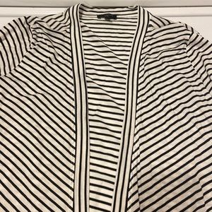 Talbots. Black and white stripe sweater